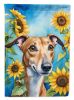 Greyhound 1 in Sunflowers House Flag