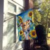 Greyhound 1 in Sunflowers House Flag