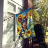 Min Pin in Sunflowers House Flag