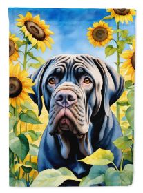Mastiff - Neapolitan - in Sunflowers House Flag