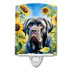 Mastiff - Neapolitan - in Sunflowers Ceramic Nightlight