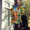 Nova Scotia Duck Tolling Retriever in Sunflowers House Flag