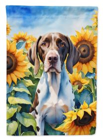 Pointer in Sunflowers House Flag