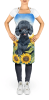 Poodle - Black - in Sunflowers Apron