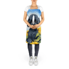 Poodle - Black - in Sunflowers Apron