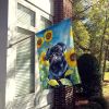 Pug 1 in Sunflowers House Flag