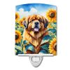 Mastiff - Tibetan - in Sunflowers Ceramic Nightlight