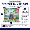Afghan Hound 6346 Luau Throw Pillow