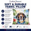 American English Coonhound 6351 Luau Throw Pillow