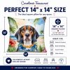 American English Coonhound 6351 Luau Throw Pillow