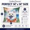 American Eskimo 6352 Luau Throw Pillow