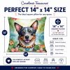 Australian Cattle Dog 6357 Luau Throw Pillow
