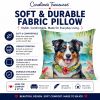 Australian Shepherd 6358 Luau Throw Pillow