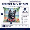 Belgian Sheepdog 6367 Luau Throw Pillow