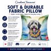 Bergamasco Sheepdog 6369 Luau Throw Pillow