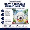 Bichon Frise 6373 Luau Throw Pillow