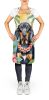 Black and Tan Coonhound Luau Apron