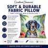Bluetick Coonhound 6376 Luau Throw Pillow