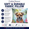 Border Terrier 6378 Luau Throw Pillow