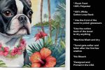 Boston Terrier 2 Luau Kitchen Towel
