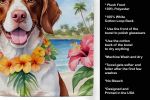Brittany Spaniel Luau Kitchen Towel