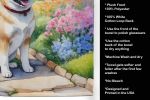 Akita Spring Path Garden Kitchen Towel