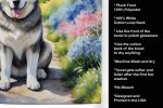 Alaskan Malamute Spring Path Garden Kitchen Towel
