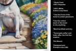 American Bulldog 2 Spring Path Garden Kitchen Towel