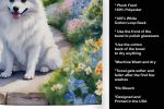 American Eskimo Spring Path Garden Kitchen Towel