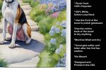 American Foxhound Spring Path Garden Kitchen Towel