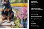 Australian Cattle Dog Spring Path Garden Kitchen Towel