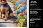 Australian Terrier Spring Path Garden Kitchen Towel
