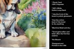 Basset Hound Spring Path Garden Kitchen Towel