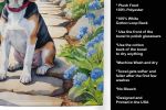 Beagle Spring Path Garden Kitchen Towel