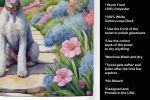 Bedlington Terrier Spring Path Garden Kitchen Towel