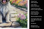 Bergamasco Sheepdog Spring Path Garden Kitchen Towel