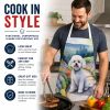 Bichon Frise Spring Path Garden Apron