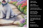 Bichon Frise Spring Path Garden Towel