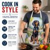 Black and Tan Coonhound Spring Path Garden Apron