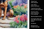 Bloodhound Spring Path Garden Kitchen Towel