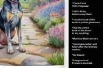 Bluetick Coonhound Spring Path Garden Kitchen Towel