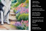 Borzoi 2 Spring Path Garden Kitchen Towel