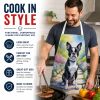Boston Terrier Spring Path Garden Apron