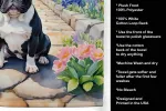 French Bulldog 2 Spring Path Garden Kitchen Towel