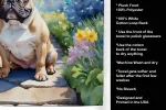French Bulldog 3 Spring Path Garden Kitchen Towel