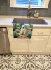 German Shepherd 2 Spring Path Garden Kitchen Towel