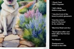 German Shepherd 2 Spring Path Garden Kitchen Towel
