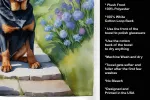 Rottweiler Spring Path Garden Kitchen Towel