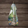 Shiba Inu Spring Path Garden Kitchen Towel
