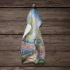 Whippet Spring Path Garden Kitchen Towel
